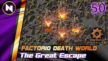 Factorio DeathWorld #50 PARTIAL RIVERS OF GREEN | Lets Play
