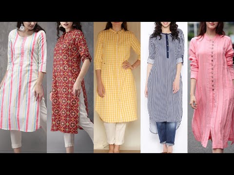 Beautiful Stylish Casual Long And Short Kurti Designing Idea's For Womens And