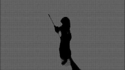 Bad Apple Played on ASCII Characters (4K)