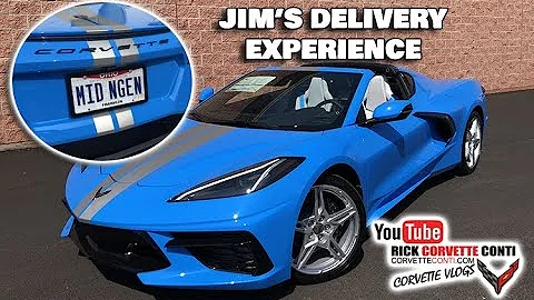 CORVETTE DELIVERY EXPERIENCE JIM'S RAPID BLUE C8 STINGRAY