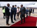 Arrival of Paul Kagame, President of Rwanda