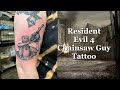 Resident evil 4 chainsaw guy tattoo! (Sleeve progress and channel update)