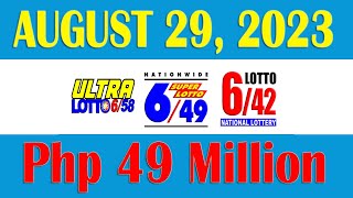 Lotto Results Today for 9PM August 29, 2023 Tuesday | PCSO live