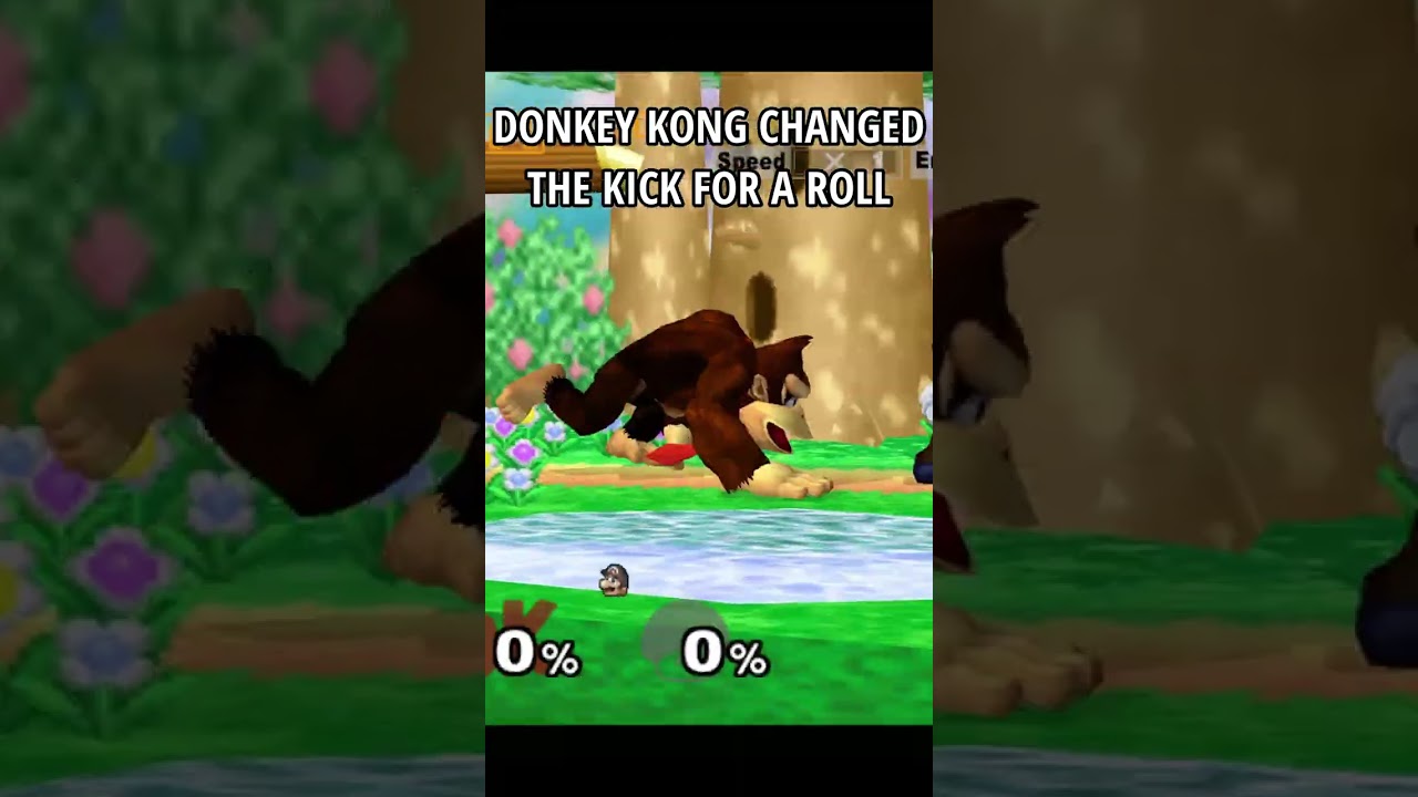Donkey Kong changed the kick for a roll | Super Smash Bros.