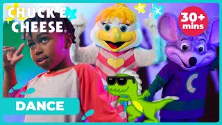 Epic Dinosaur Dance  More  30 Minutes Of Chuck E Cheese Fun Dancing S For Kids