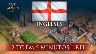 COMO JOGAR DE INGLESES - GUIA Build Order 2 TC em 5 minutos - Age of Empires 4 [Season 7]