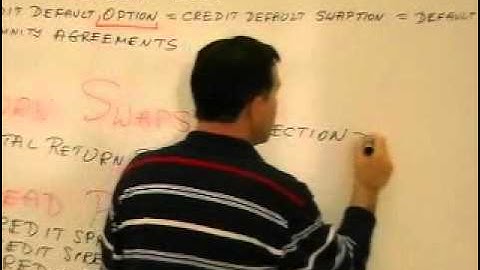 Structured Finance, Lecture 3 - Credit Derivatives, Part 2
