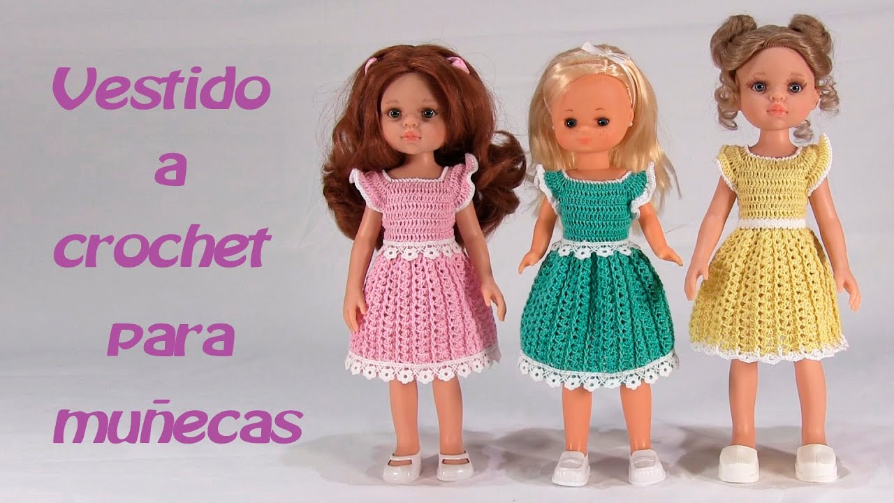 Vestido a crochet para  Paola Reina y Lesly