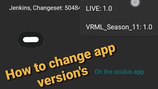 (outdated) Tutorial on how to change app versions on the oculus app #shorts screenshot 4