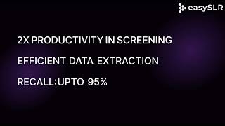 AI assisted screening in EasySLR