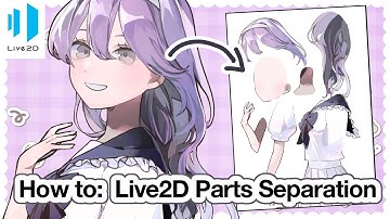 How to Separate Art for Animation! | Live2D Game Sprites Tutorial #1 - Parts Separation