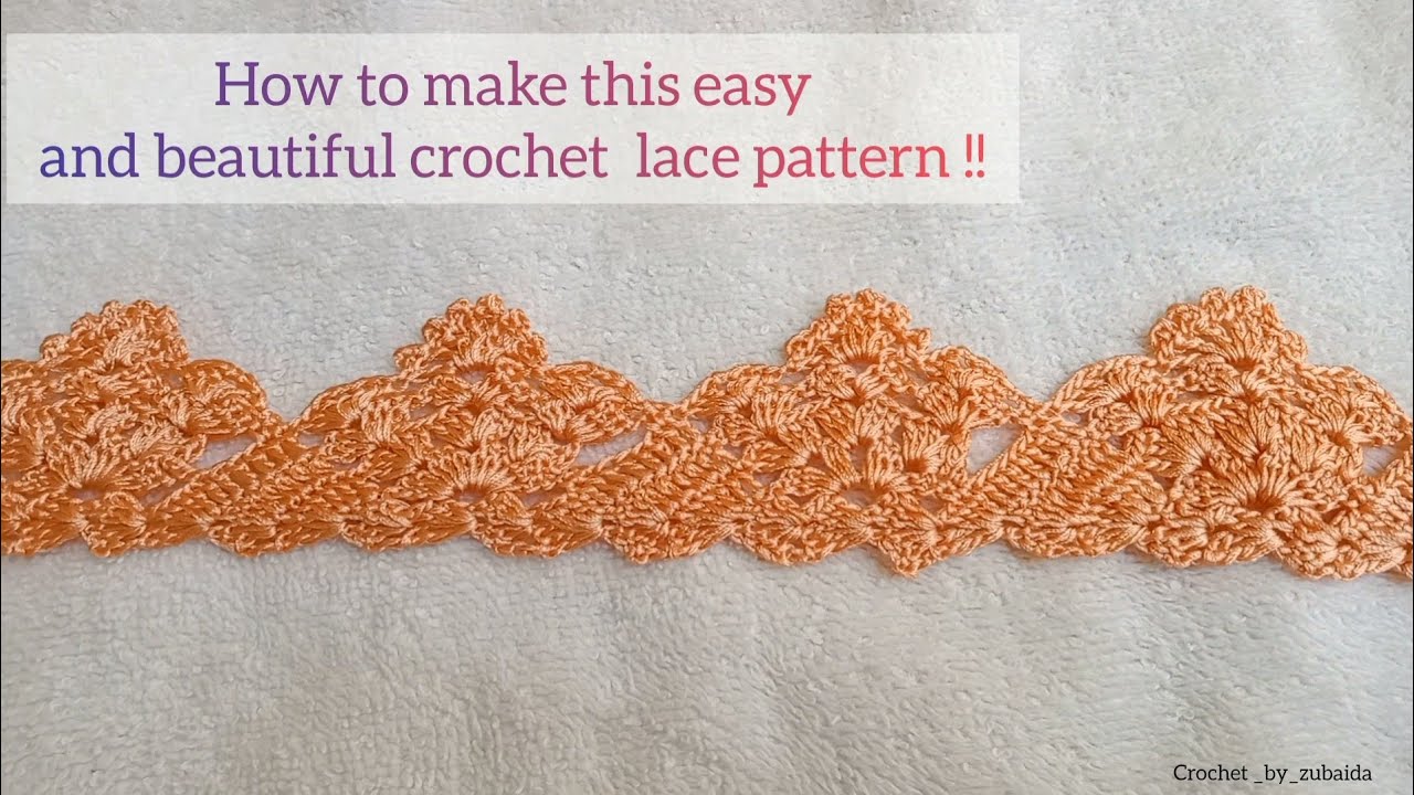 HOW TO MAKE EASY AND BEAUTIFUL CROCHET LACE PATTERN !! YouTube