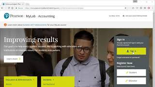 How to Enroll in MyAccountingLab course if you have a Pearson Account- ACCT 121- Fall 2020