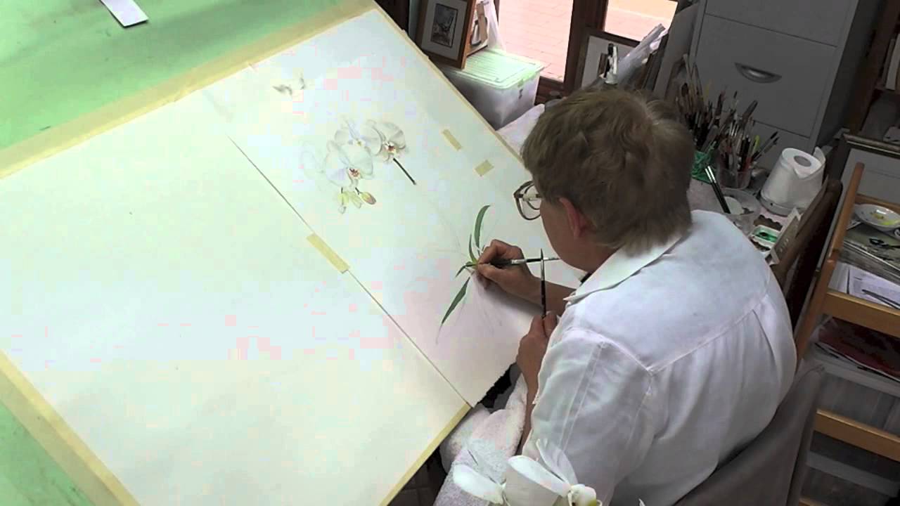 Painting a white orchid tip 21