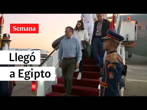 Atención: Petro llegó a Egipto y habló de “10 mandamientos” del medio ambiente