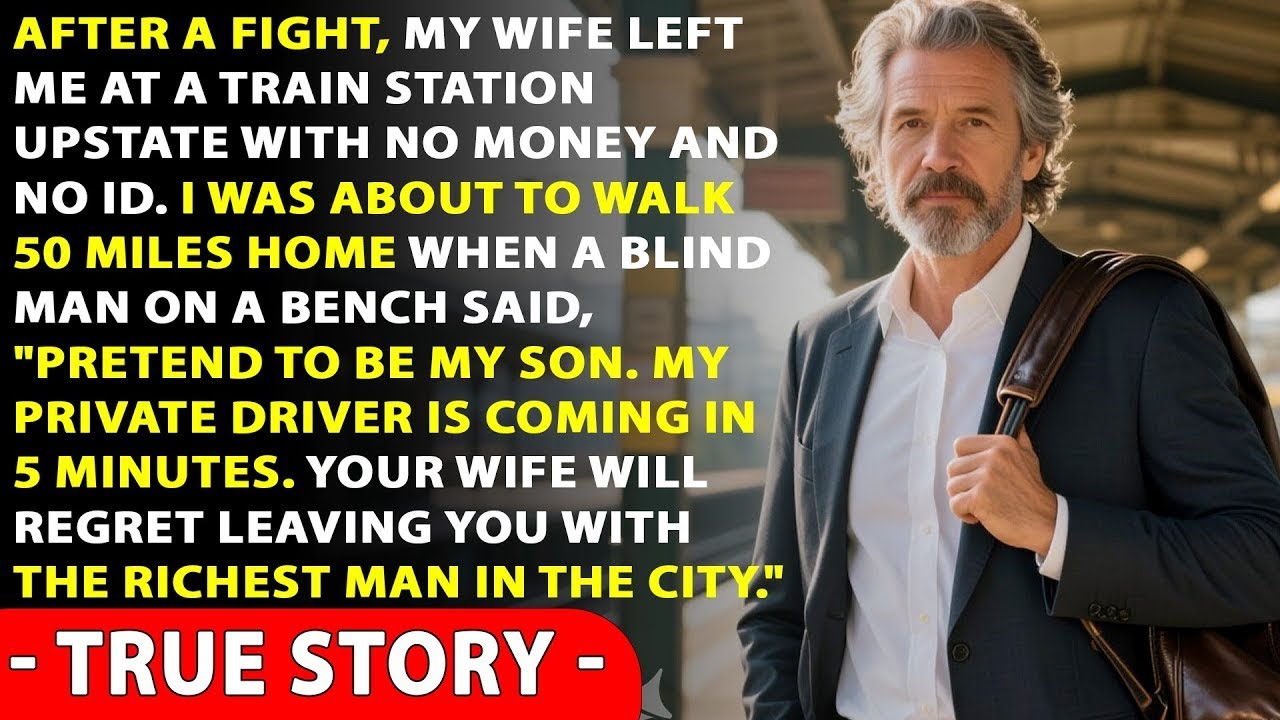 My Wife Abandoned Me At A Train Station - Then A Blind Man Whispered 