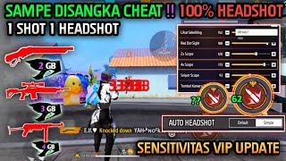 100% HEADSHOT ALL DEVICE ⚙️📲 CARA SETTING SENSITIVITAS FF AUTO HEADSHOT & SETTING KONTROL DPI