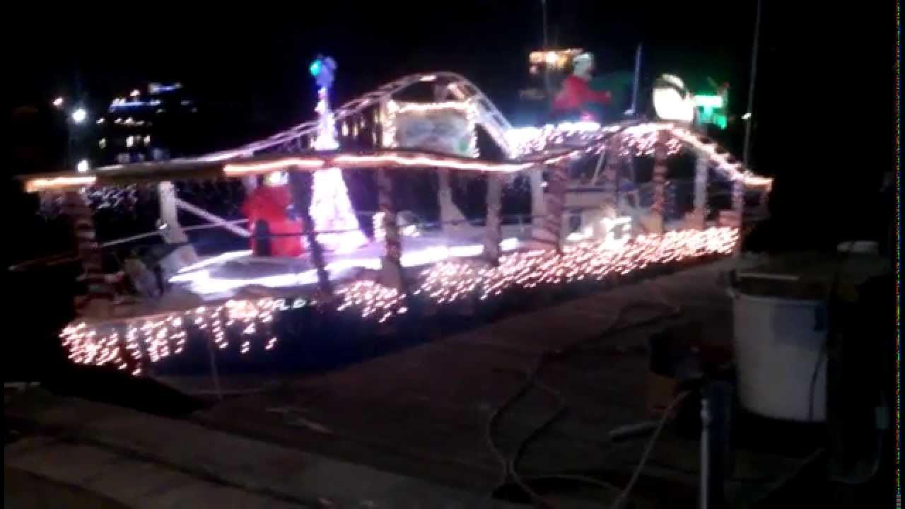 redington Boat parade Santa Riding a Rollercoaster YouTube