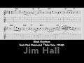 Jim hall  black orpheus  guitar solotranscription