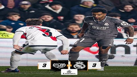 🏁 Rayo Vallecano 3-3 Real Madrid⚽️ all goal highlights