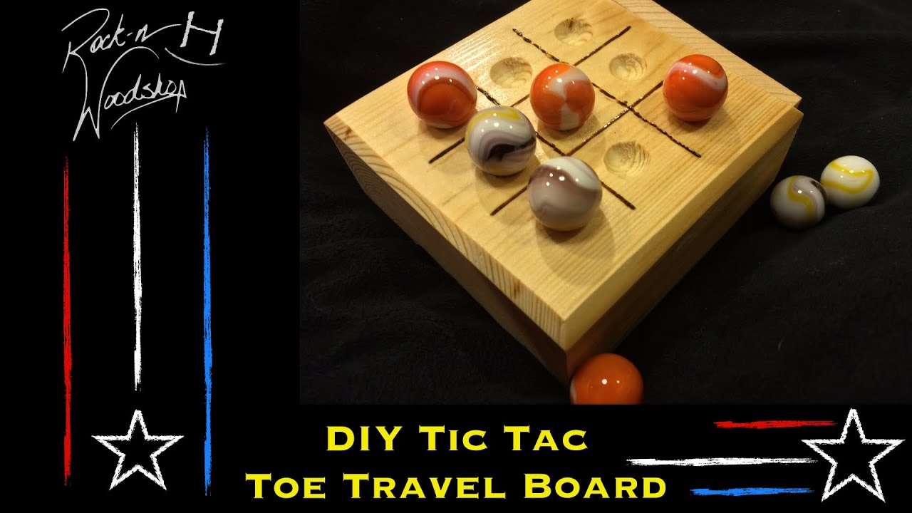 DIY Tic Tac Toe Travel Game YouTube