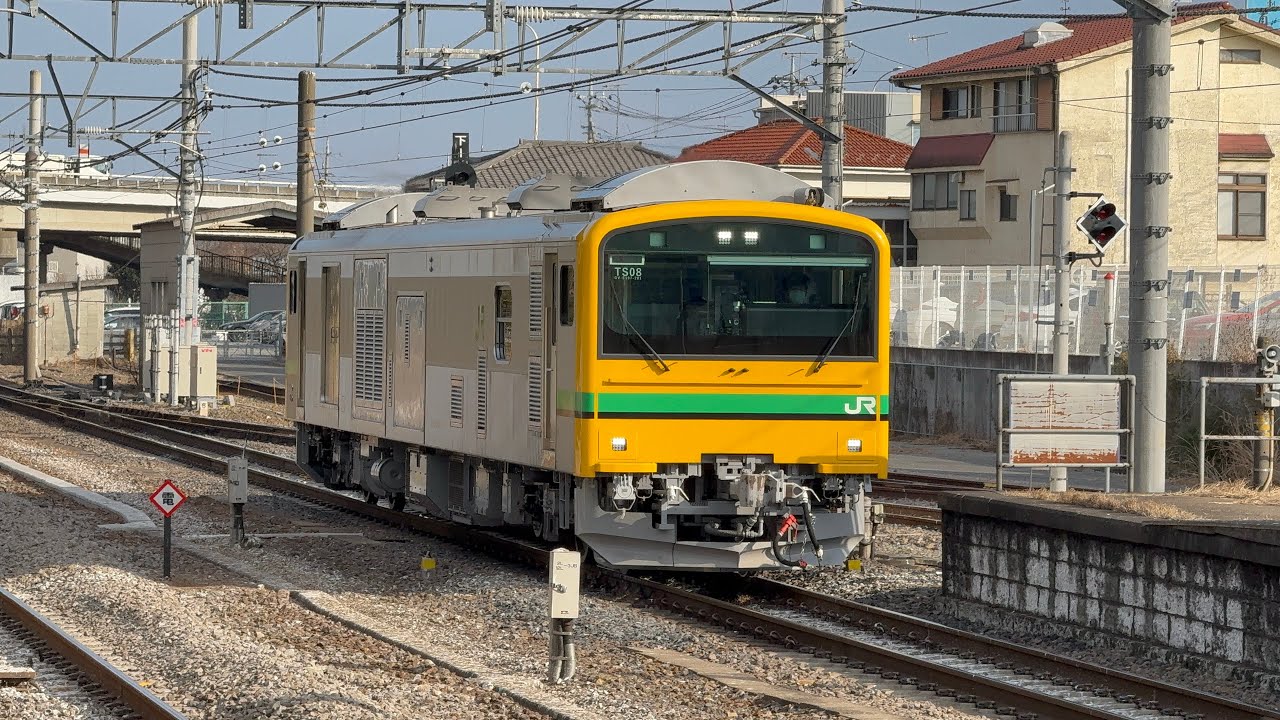 2026/02/17 回9831D GV-E197系TS08 真岡鐵道SLもおか C12 66との分割併合訓練に伴う返却回送