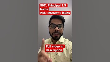 Housing loan 80C and 24b of Income Tax Act || CA Tarique Khichi