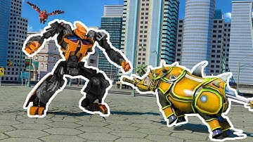 Flying Rhino Robot Transform Gameplay # 2 | By Robot Life Games | Android Gameplay | Walkthrough