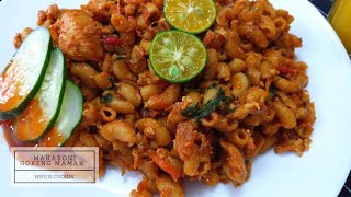 Makaroni Goreng Mamak Pedas Resepi  Spicy Fried Macaroni Recipe