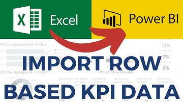 How to Import Row Based KPI data From Excel to Power BI using Power Query - Maintenance KPI Example