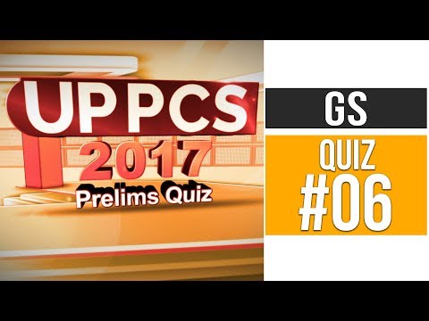 UP PCS 2017 Prelims Quiz # 18