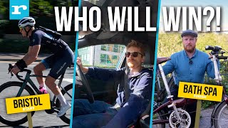 Bike vs car vs train MEGA commuting race challenge! Is bike really best?? screenshot 5
