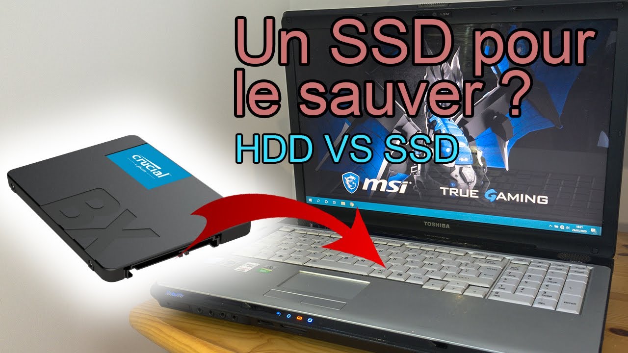 HDD vs SSD sur un vieux pc