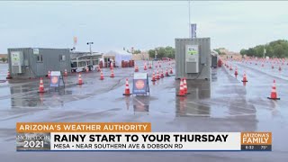 Steady rain in Mesa spawns Flood Advisory for East Valley