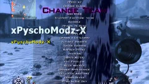 Hosting Modern Warfare 2 Mod menu