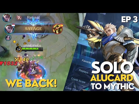 ANOTHER SAVAGE! | ALUCARD SOLO ONLY TO MYTHIC Ep 3 | Mobile Legends @iFlekzz