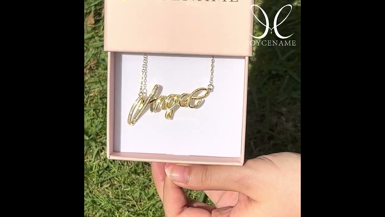 Joycenamenecklace | Personalized Sterling Silver Name Necklace