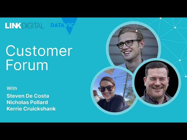 Customer Forum June 29 - DATA VIC