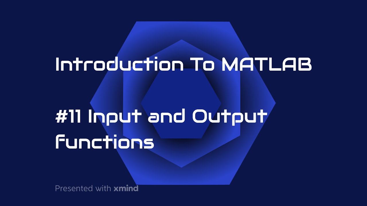 شرح MATLAB |👨‍💻| إعدادي هندسة | 11 | Input and Output functions - YouTube