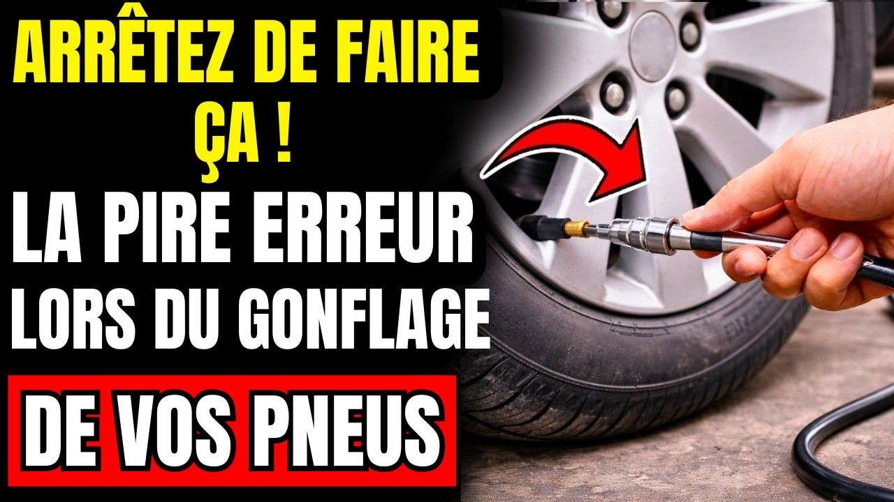 99 % Des Conducteurs Font CELA Lorsqu'ils Gonflent Leurs Pneus (Erreur TRÈS DANGEREUSE !)