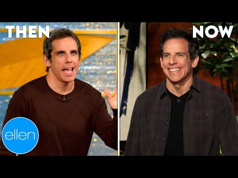 Then and now: ben stiller's first and last appearances on 'the ellen show'