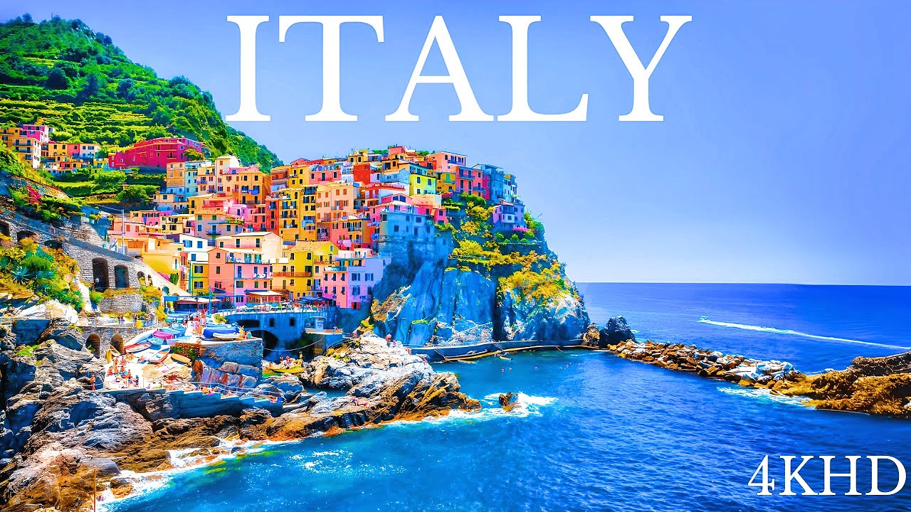 Cinque Terre Italy Relaxing Music & Stunning Nature Views 4K
