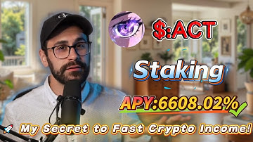 🧠 Earn from zero experience! Full Solana ACT staking guide with 6608.02% APY returns!