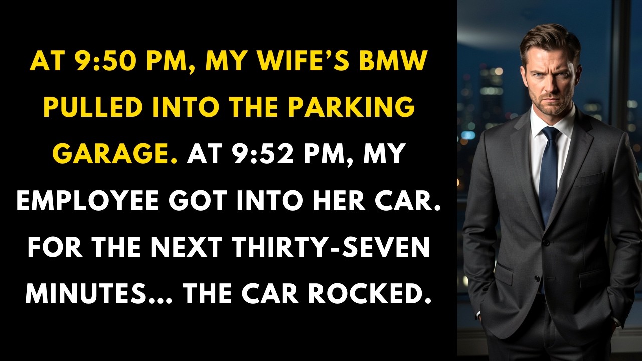 At My Promotion Party, My Wife Disappeared For 40 Minutes — The Security Footage From The Parking Ga