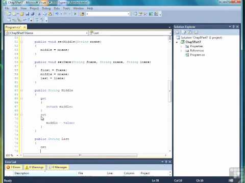 05 07 Exercise 1   More On Name Class-C Sharp dotNet Programming Training Video Tutorial