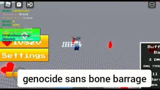 UT: Only Way TEST Place roblox: Genocide Sans Showcase