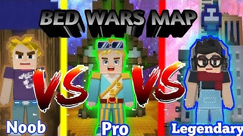 #Noob,Vs,Pro,Vs,legendary bed wars map in sky block build# [block man go] (Blocky mod)