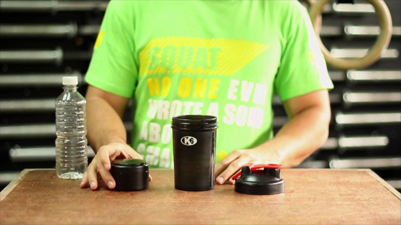 K6 FITNESS - Shaker, vaso mezclador de batidos de proteínas. 