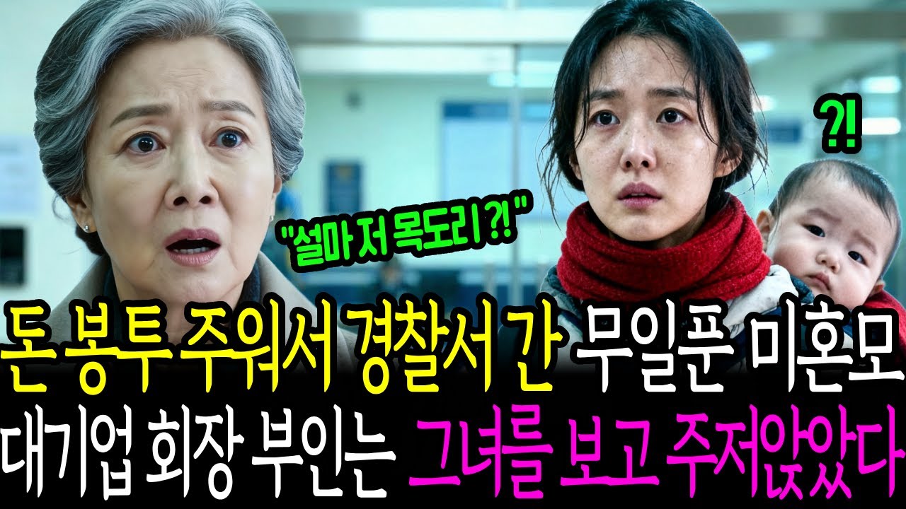 돈 봉투 주워서 경찰서 간 무일푼 미혼모 대기업 회장 부인은 그녀를 보고 주저앉았다. | 노후사연 | 감동사연 | 사연라디오 | 오디오북 |