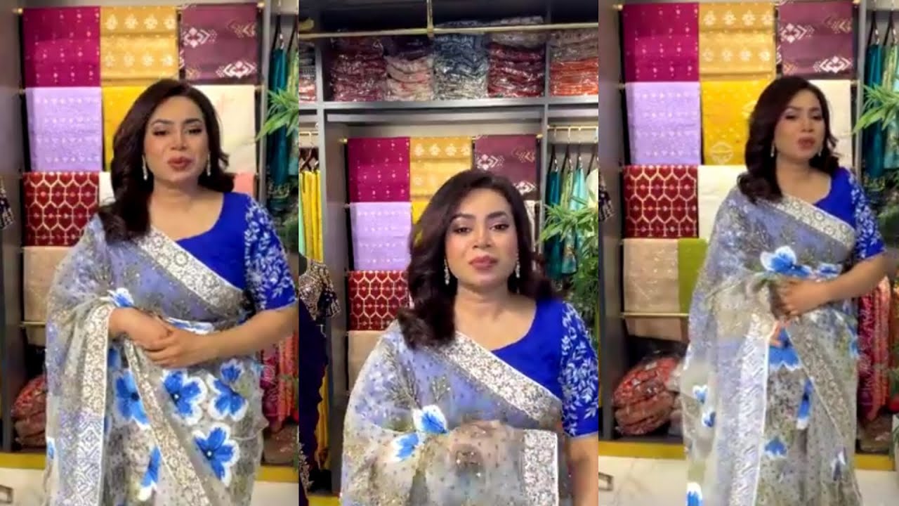 Eid collection wholesale muslin saree by Excellence By Labonno Jahan 